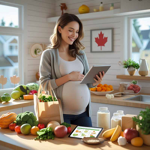توصیه‌هایی برای تغذیه مادران باردار تازه‌وارد به کانادا